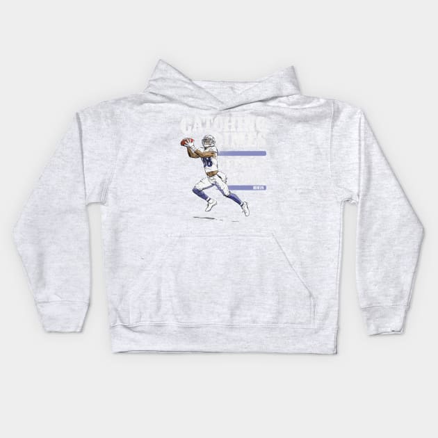 CeeDee Lamb Dallas Catching Dimes Kids Hoodie by MASTER_SHAOLIN